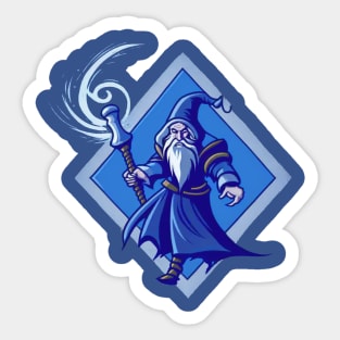 Blue Wizard Sticker